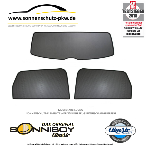 Sonnenschutz Sonniboy OPEL Corsa E S-D sun shades
