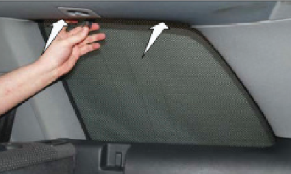 Car shades Sonnenschutz VW Touareg 7L Seitenscheibe hinten