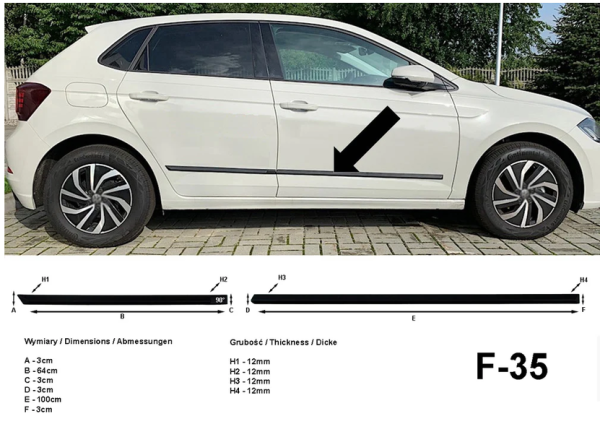 VW Polo Rammschutzleiste