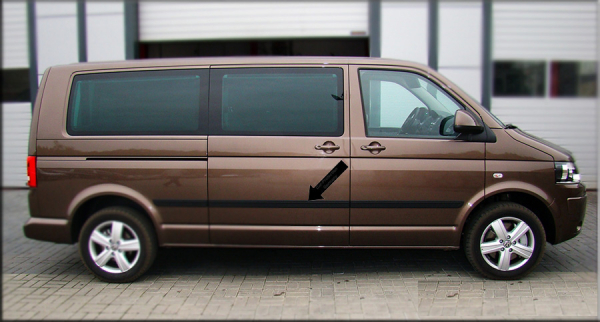 Impact Protection Strip VW T5 (7*) long wheelbase 04.2003-01.2015
