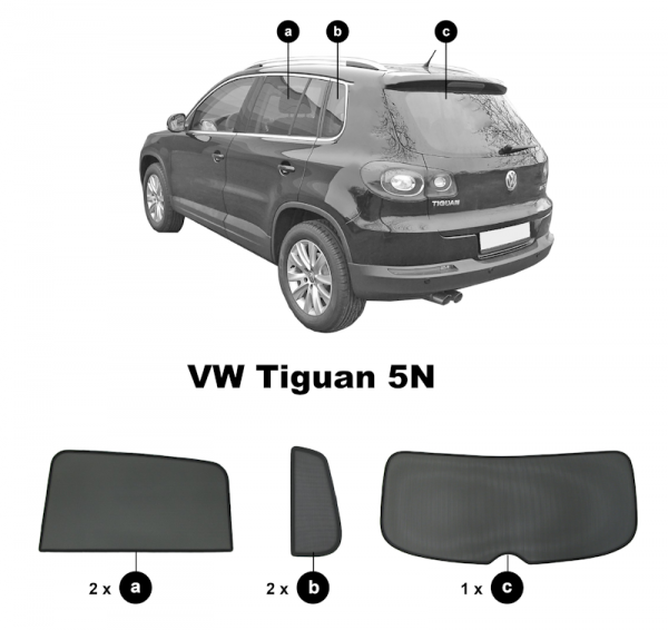 vw tiguan 5N sonnenschutz sonniboy