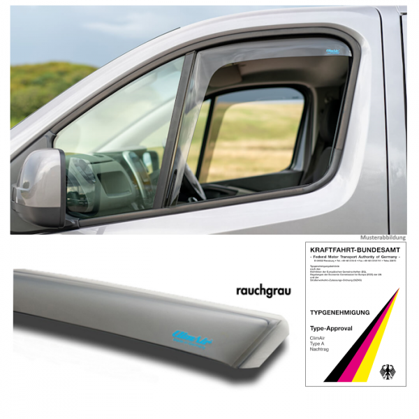 climair Windabweiser Renault Trafic grau