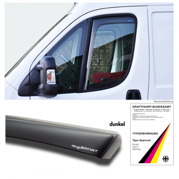 Windabweiser Citroen Jumper 230 244 schwarz