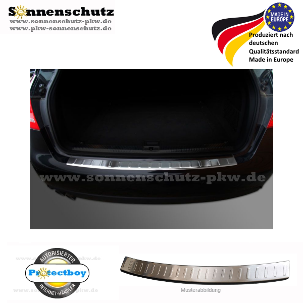 Stainless Steel Rearguard Audi A4 Avant B8 inside