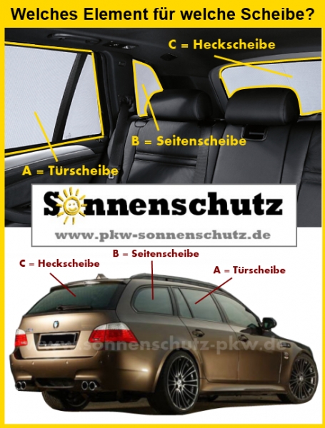 Sun protection VW T5 2003-06.2015