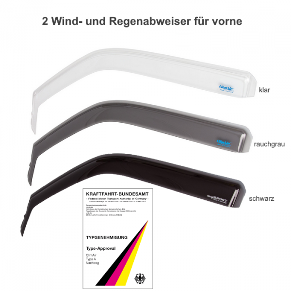 climair Wind deflector BMW Series 5 Touirng F11 clear