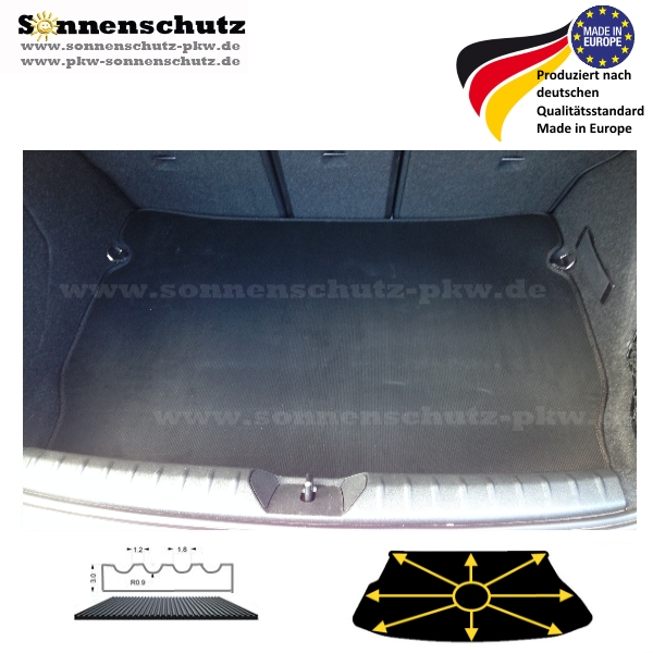 KOFFERRAUMMATTE AUDI A6 4B C5 05.1997-05.2004 RILLENGUMMI