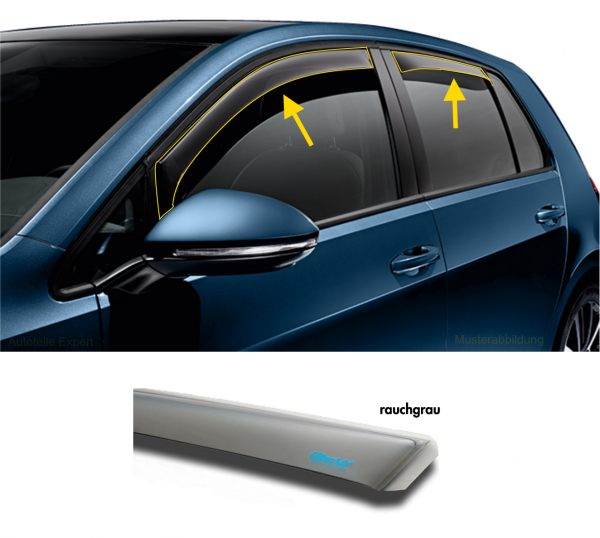 Wind deflector BMW X6 F16 F86 smokegrey