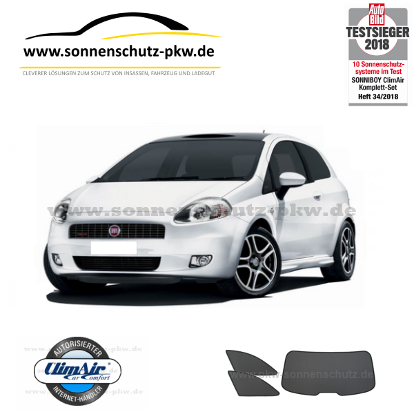 fiat grande punto 3 türer sonnenschutz sonniboy