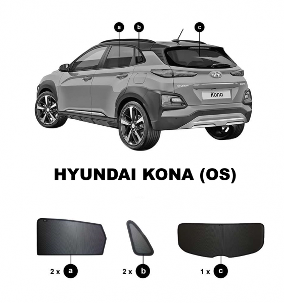 sun shades HYUNDAI Kona