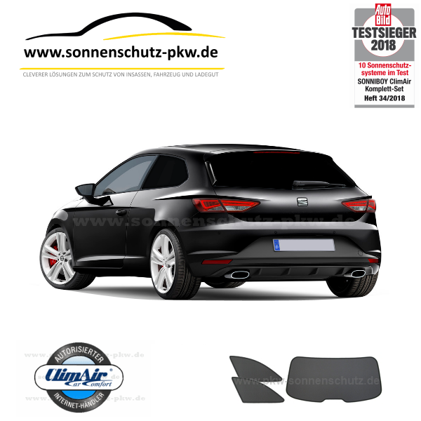 seat leon sc 5f sonnenschutz heckscheibe