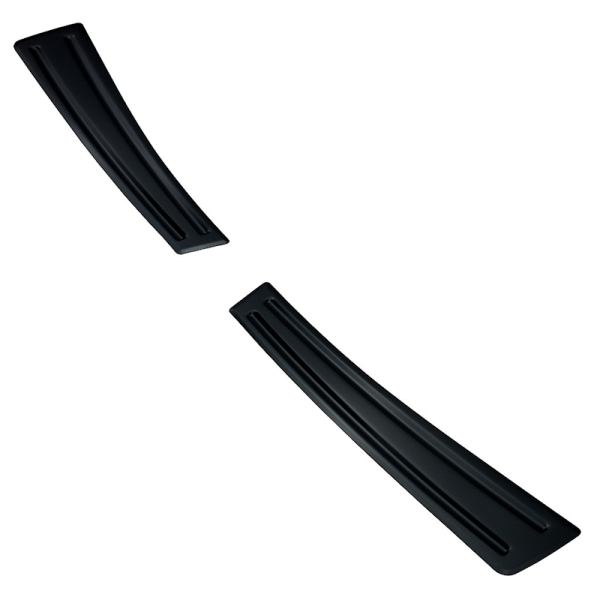 Edelstahl Ladekantenschutz Volvo EX40 schwarz glanz