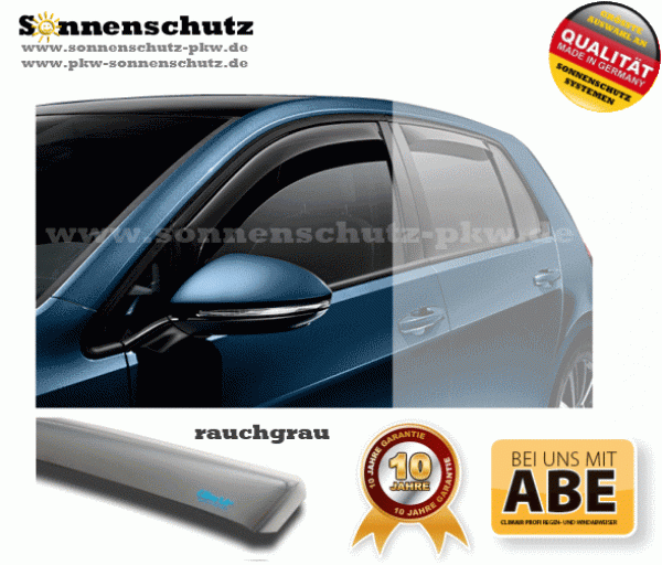 Wind deflector PROFI Opel Ampera 5-DOOR 2012 grey