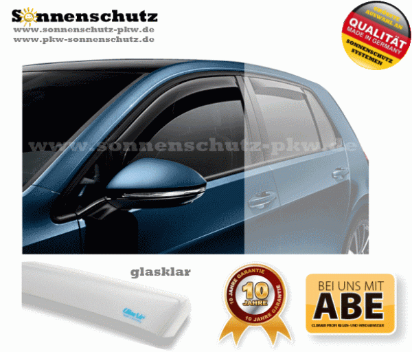 Wind deflector PROFI Peugeot 306 4/5-DOOR 1993 clear